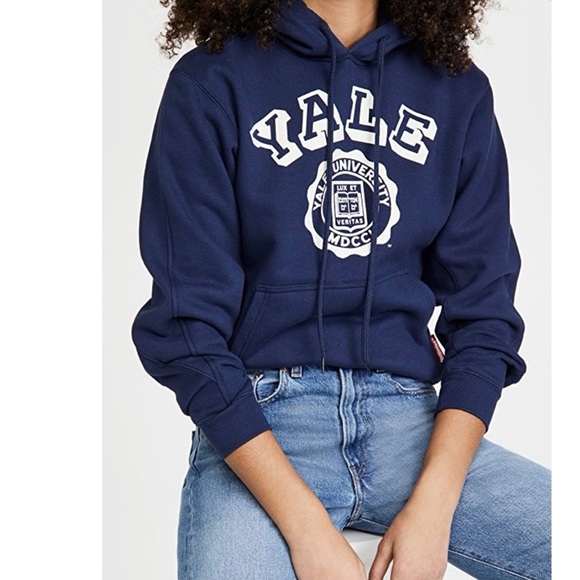 Denimist Tops - Denimist NWT Navy Yale hoodie size M